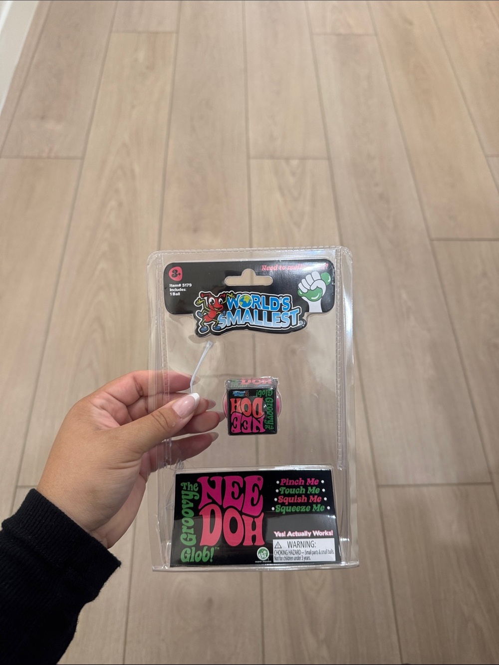 Groovy NeeDoh Mini Stress Ball - Pink